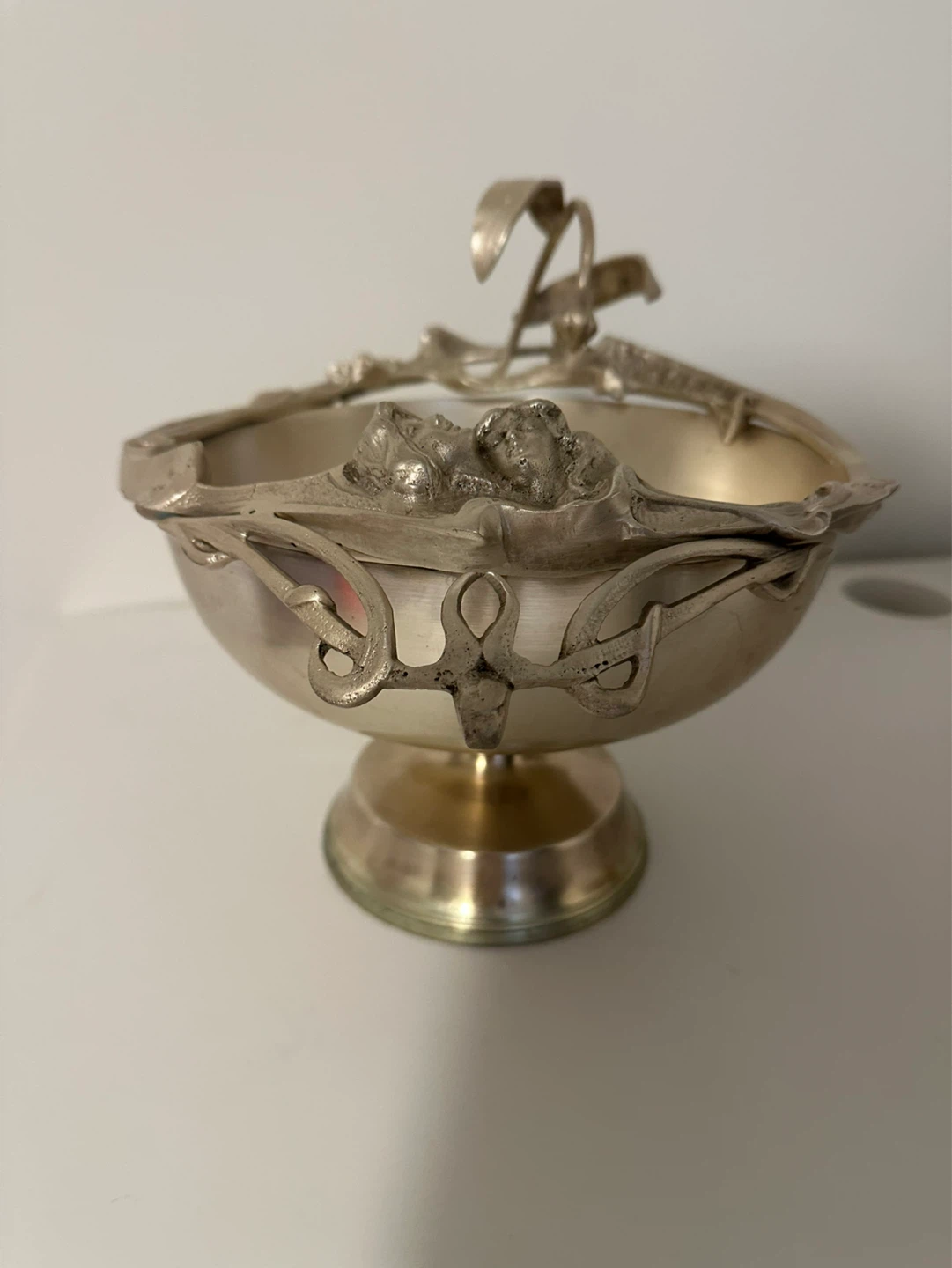 Pair of Vintage Art Nouveau Silver Plated Bowls - photo 5