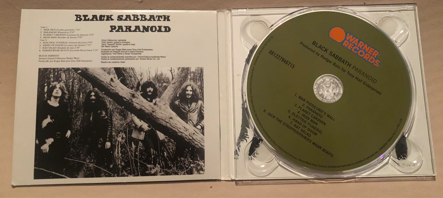 BLACK SABBATH | PARANOID CD - photo 2