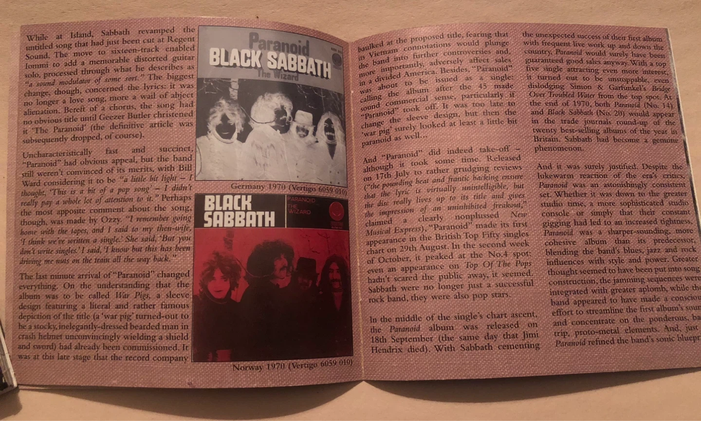 BLACK SABBATH | PARANOID CD - photo 5