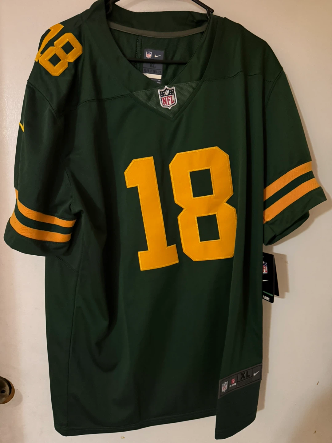 Green Bay Packers Randall Cobb #18 Jersey XL