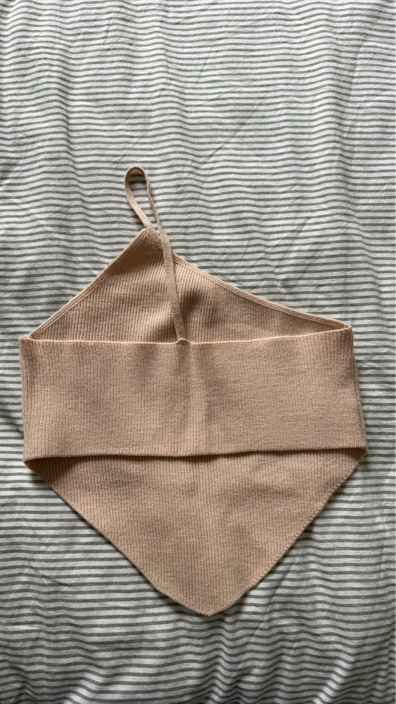 Tan Knit Halter Top - photo 2
