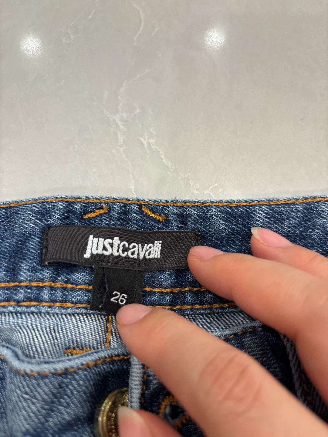 Just Cavalli Distressed Studded Jeans - Size 26 - photo 3