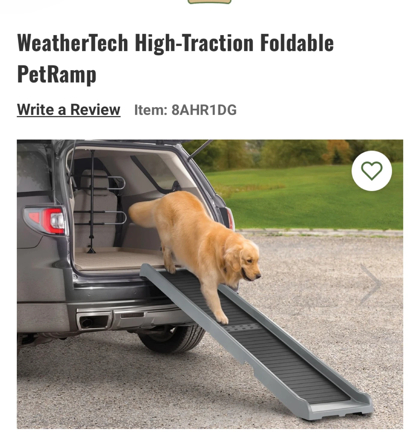 WeatherTech High-Traction Foldable Pet Ramp - photo 3