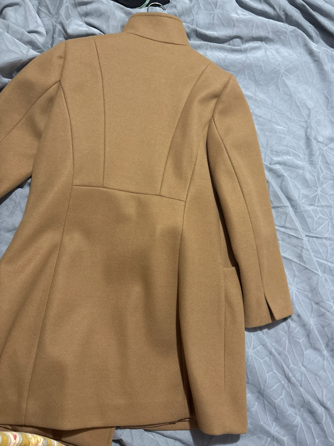 Camel Wool Blend Coat - photo 2
