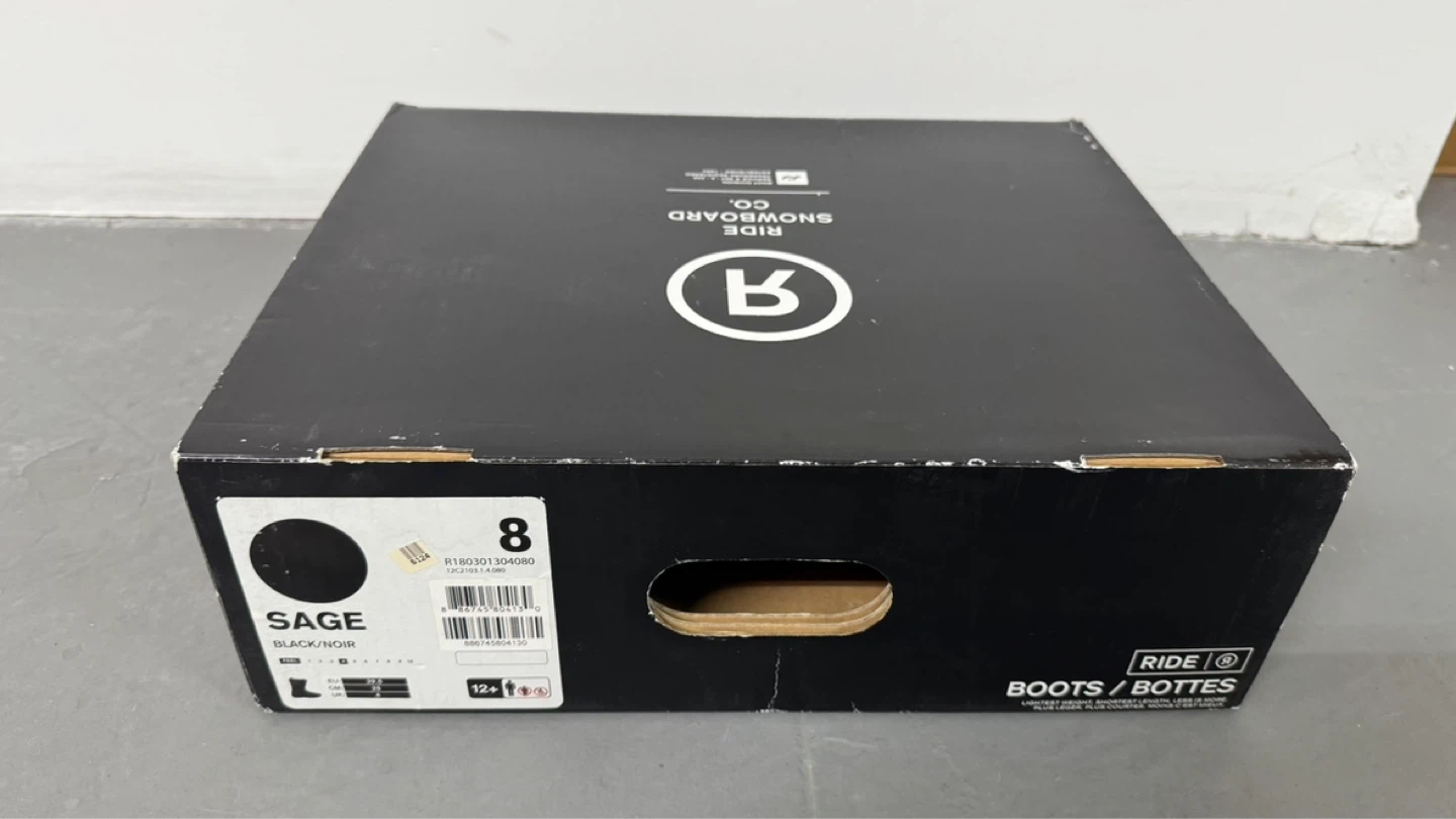 Ride Sage Snowboard Boots - Black - Size 8 - photo 4