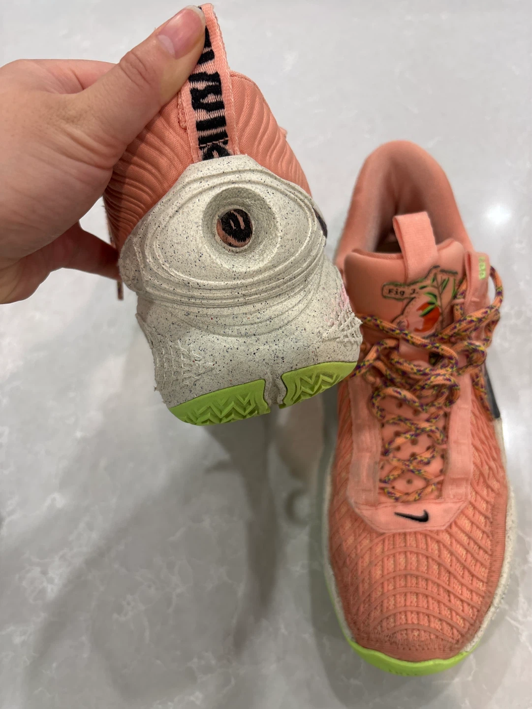 Nike Peach Basketball Shoes - photo 2