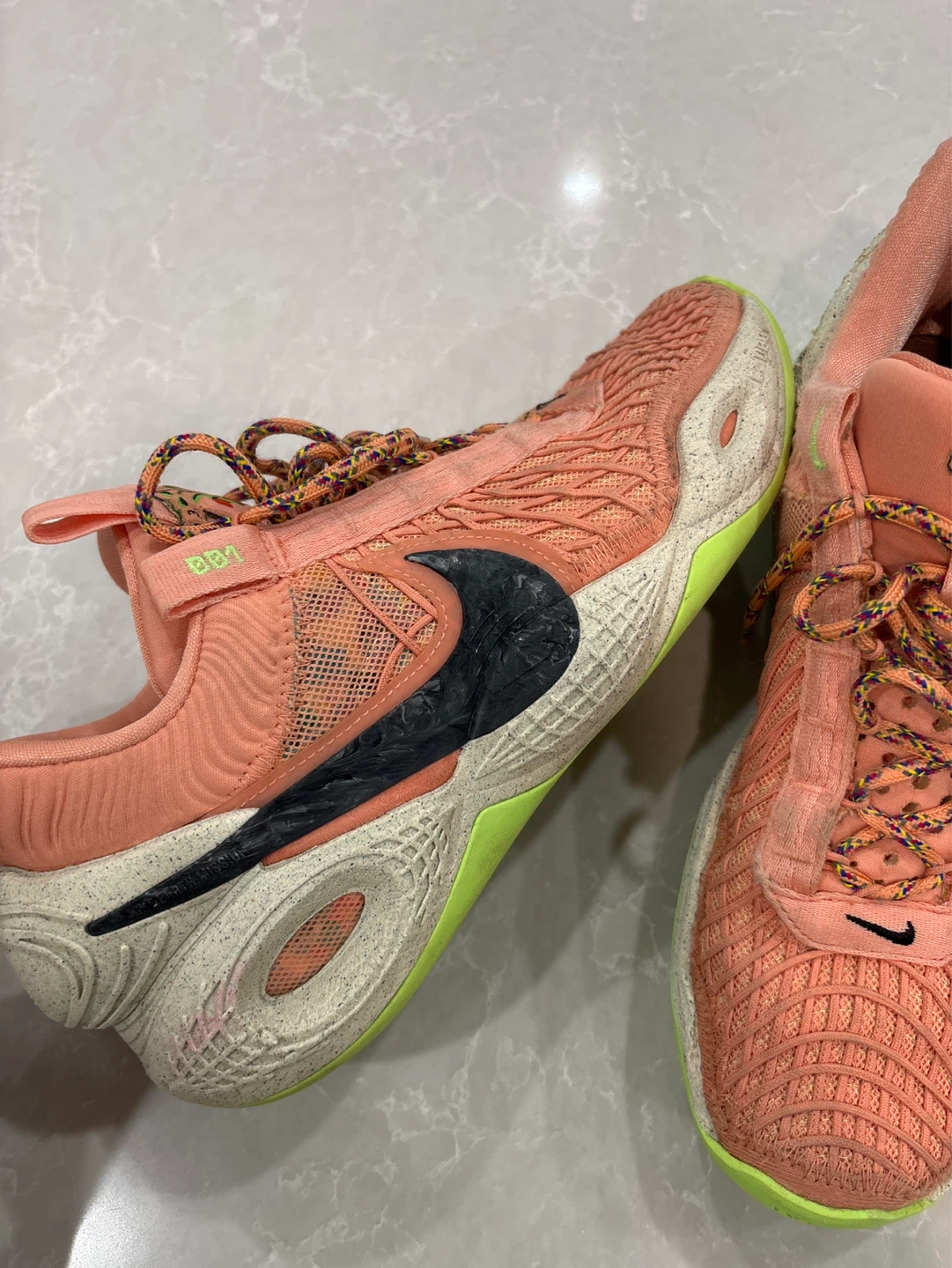 Nike Peach Basketball Shoes - photo 3