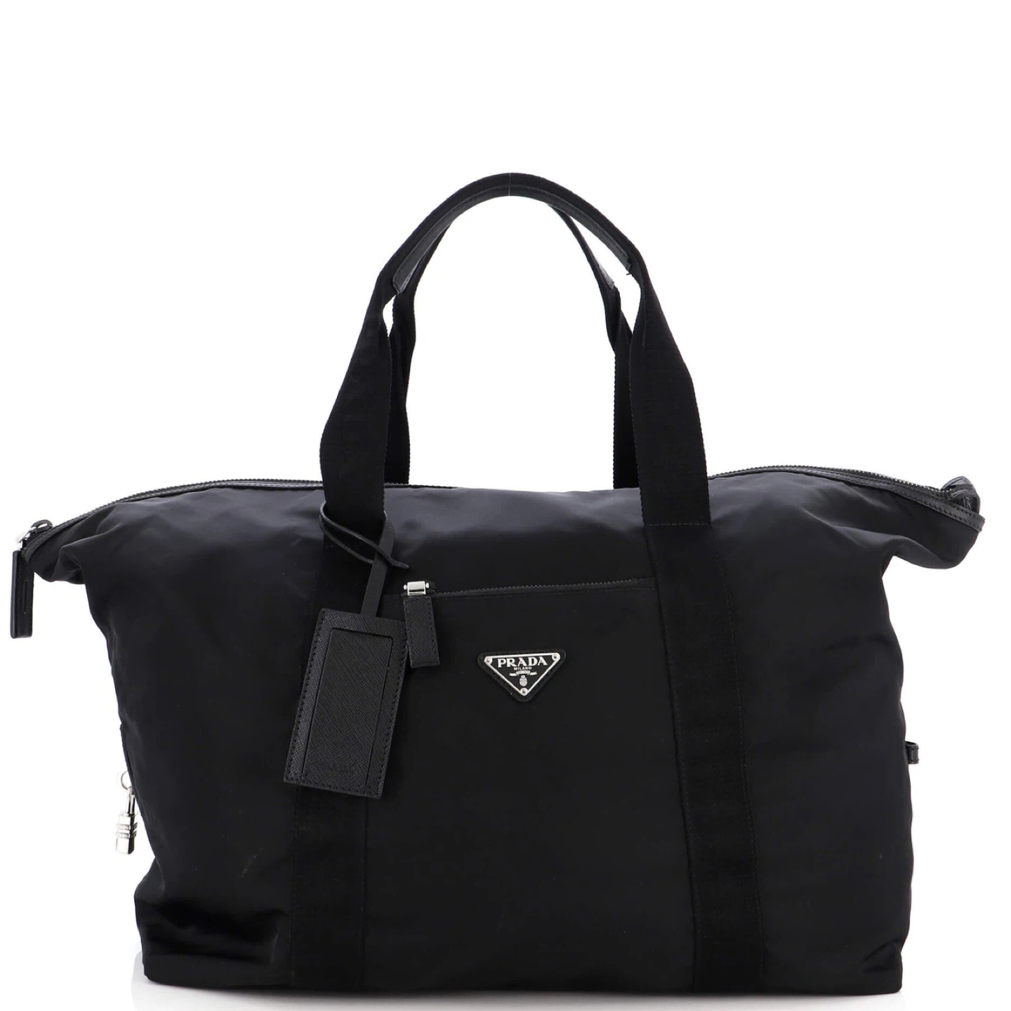 Prada Black Nylon Weekender Bag (Large)
