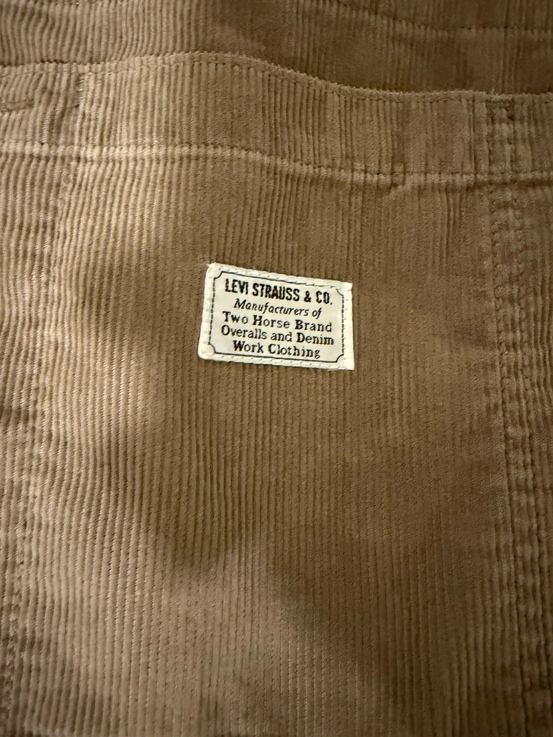 Levi Strauss & Co. Corduroy Overalls - Brown - photo 2