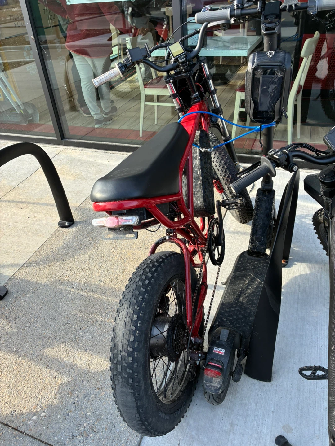 Red Electric Fat Tire Bike - photo 2