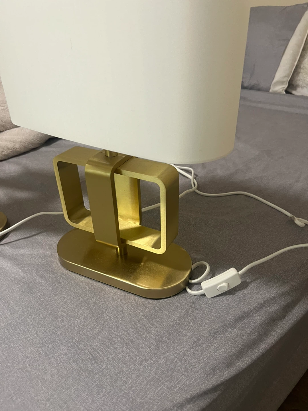 Set of 2 Gold Modern Table Lamps