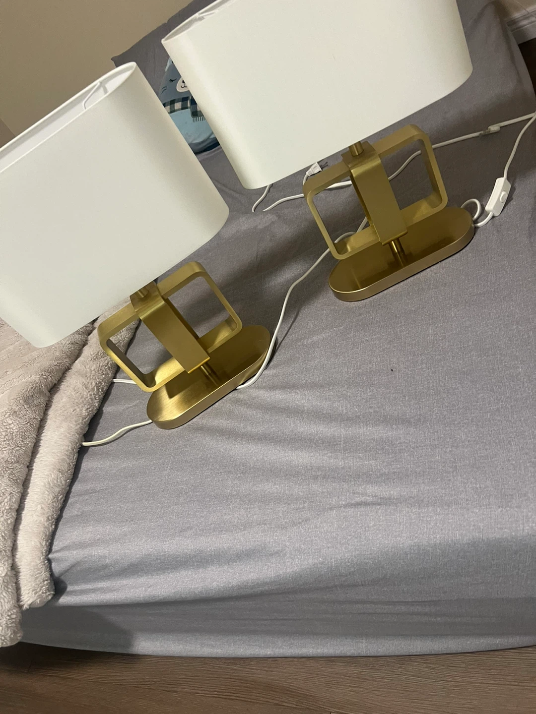 Set of 2 Gold Modern Table Lamps - photo 3