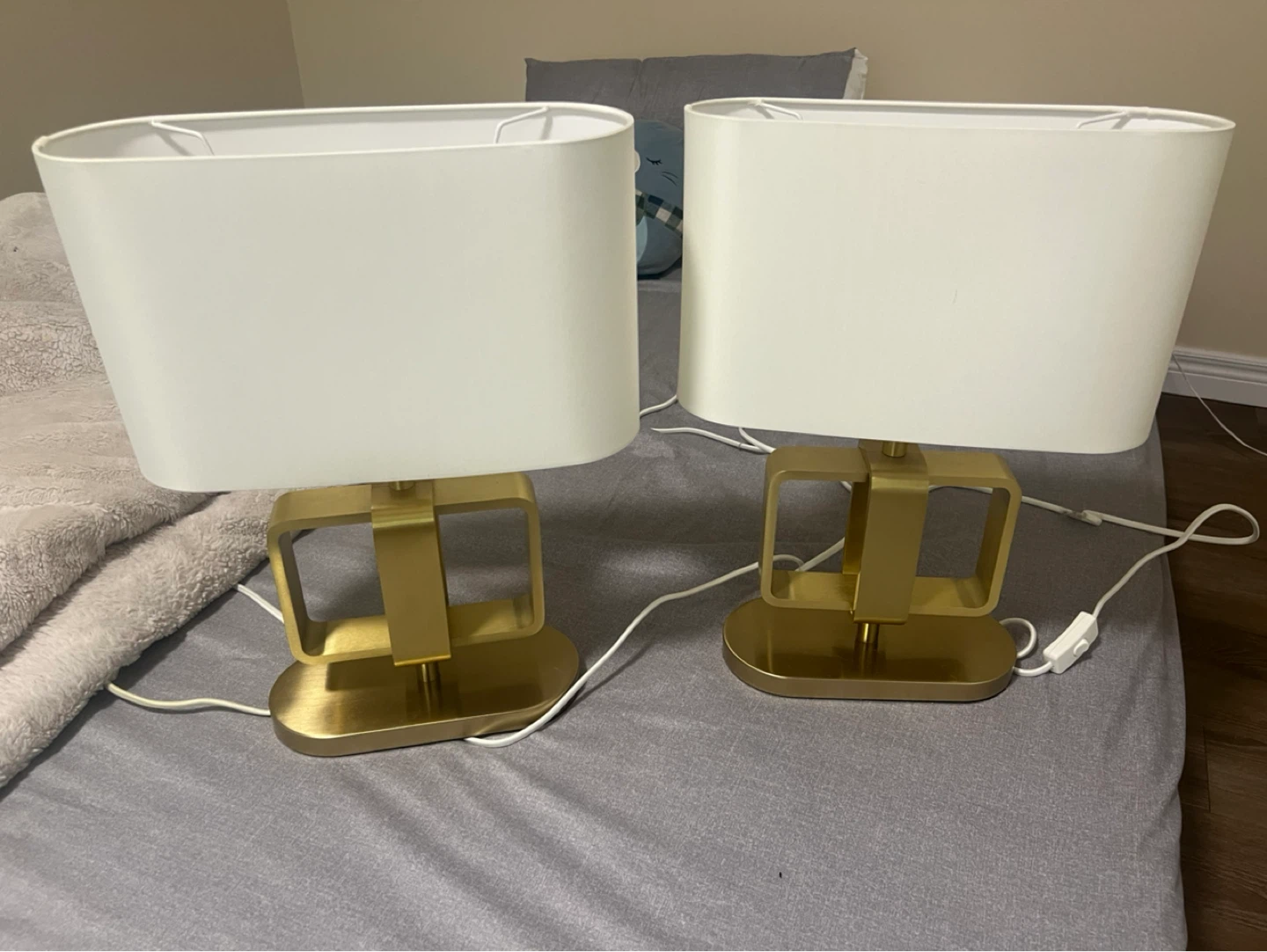 Set of 2 Gold Modern Table Lamps - photo 2