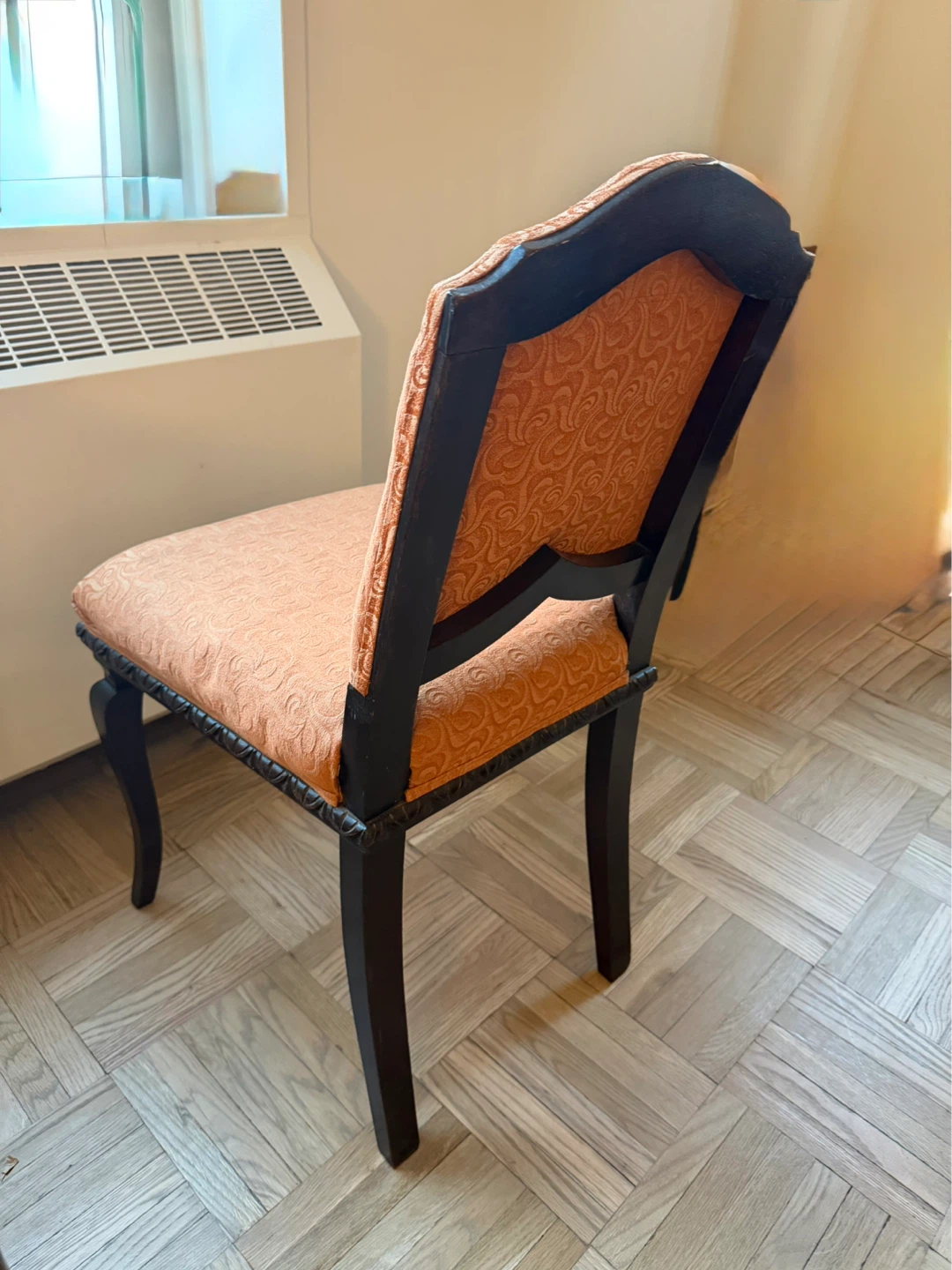 Pair of vintage solid wooden chairs, excellent condition