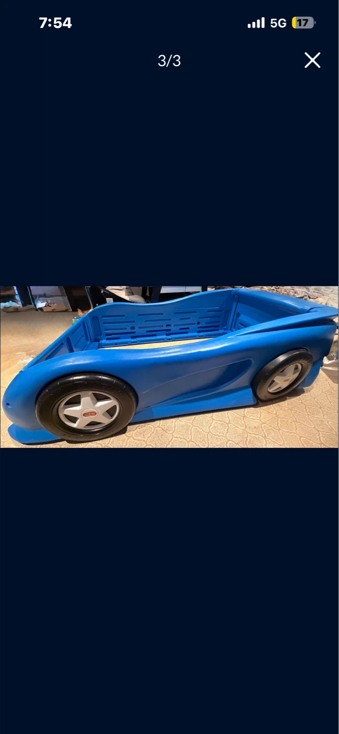 Little Tikes Blue Race Car Toddler Bed