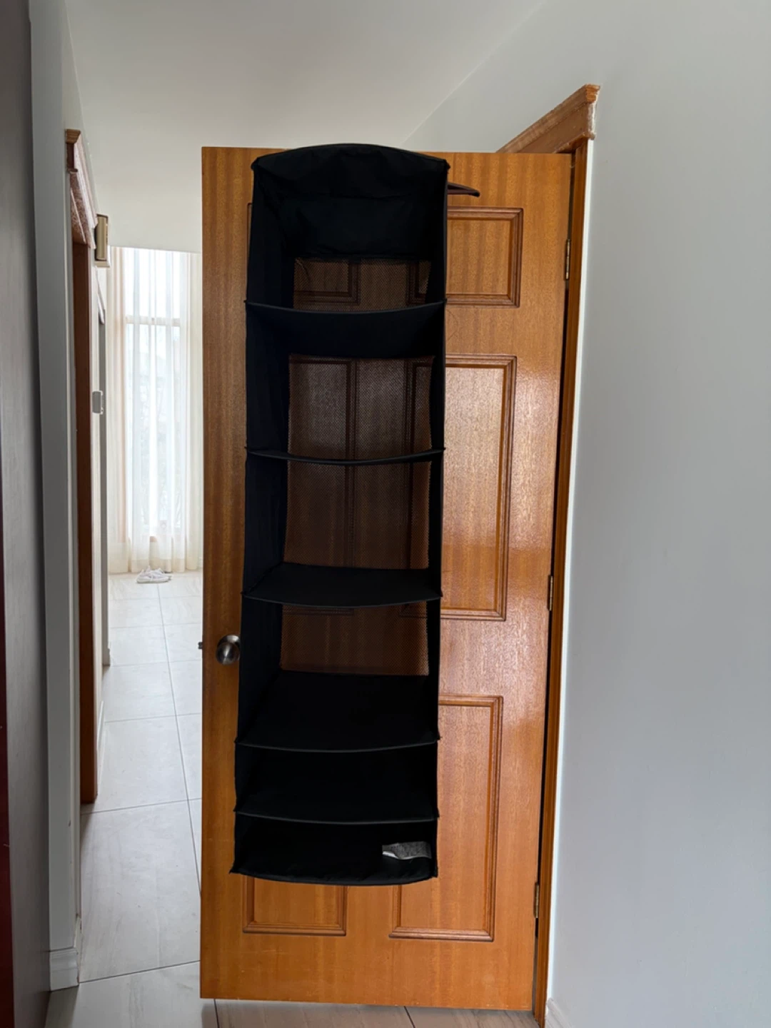 Black 6-Shelf Hanging Closet Organizer - photo 2