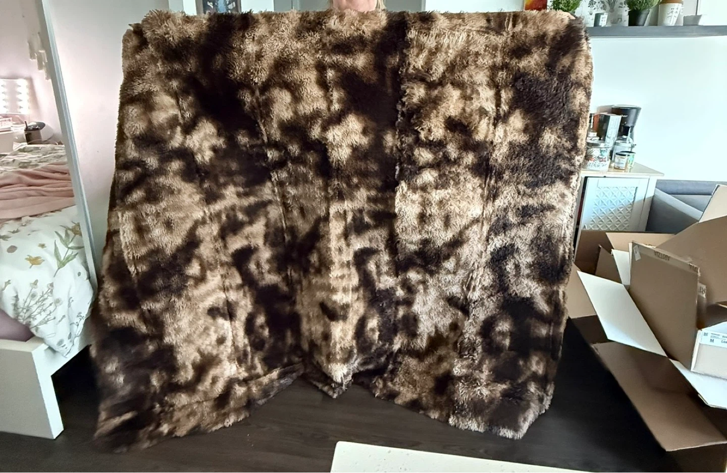 Poboton 5x8 ft Tie-dye Coffee Soft Area Rug - photo 2