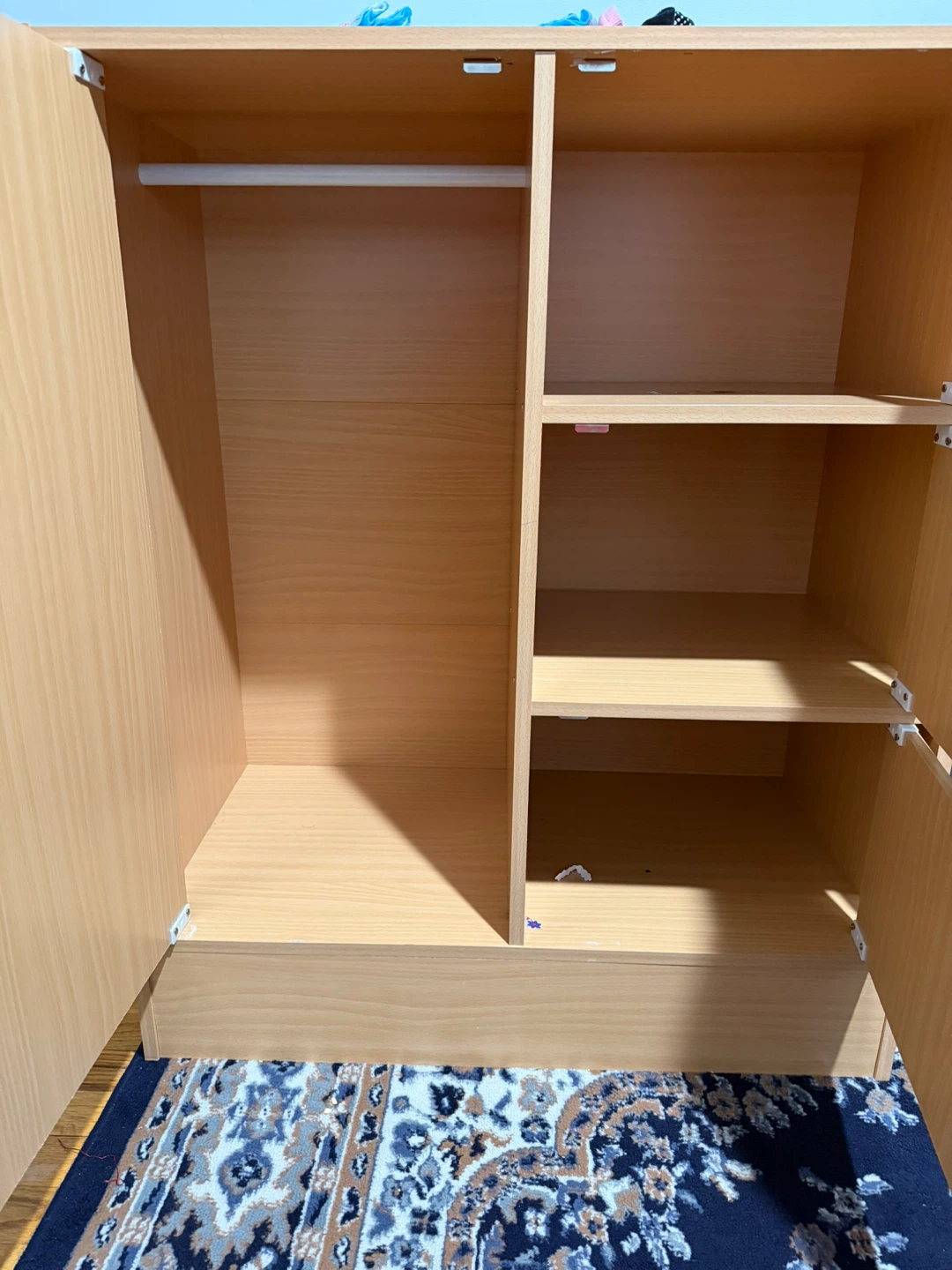 Light Wood Cabinet with Doors and cabinet - photo 4