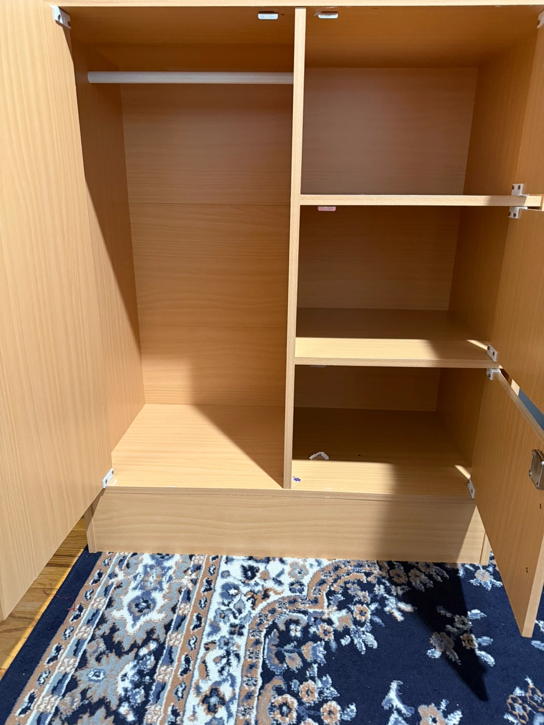 Light Wood Cabinet with Doors and cabinet - photo 3