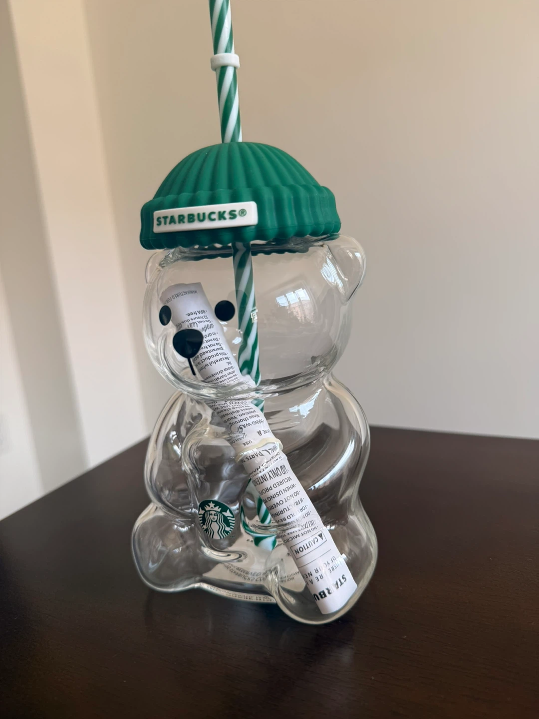 Starbucks Bear Glass Tumbler with Straw - photo 3