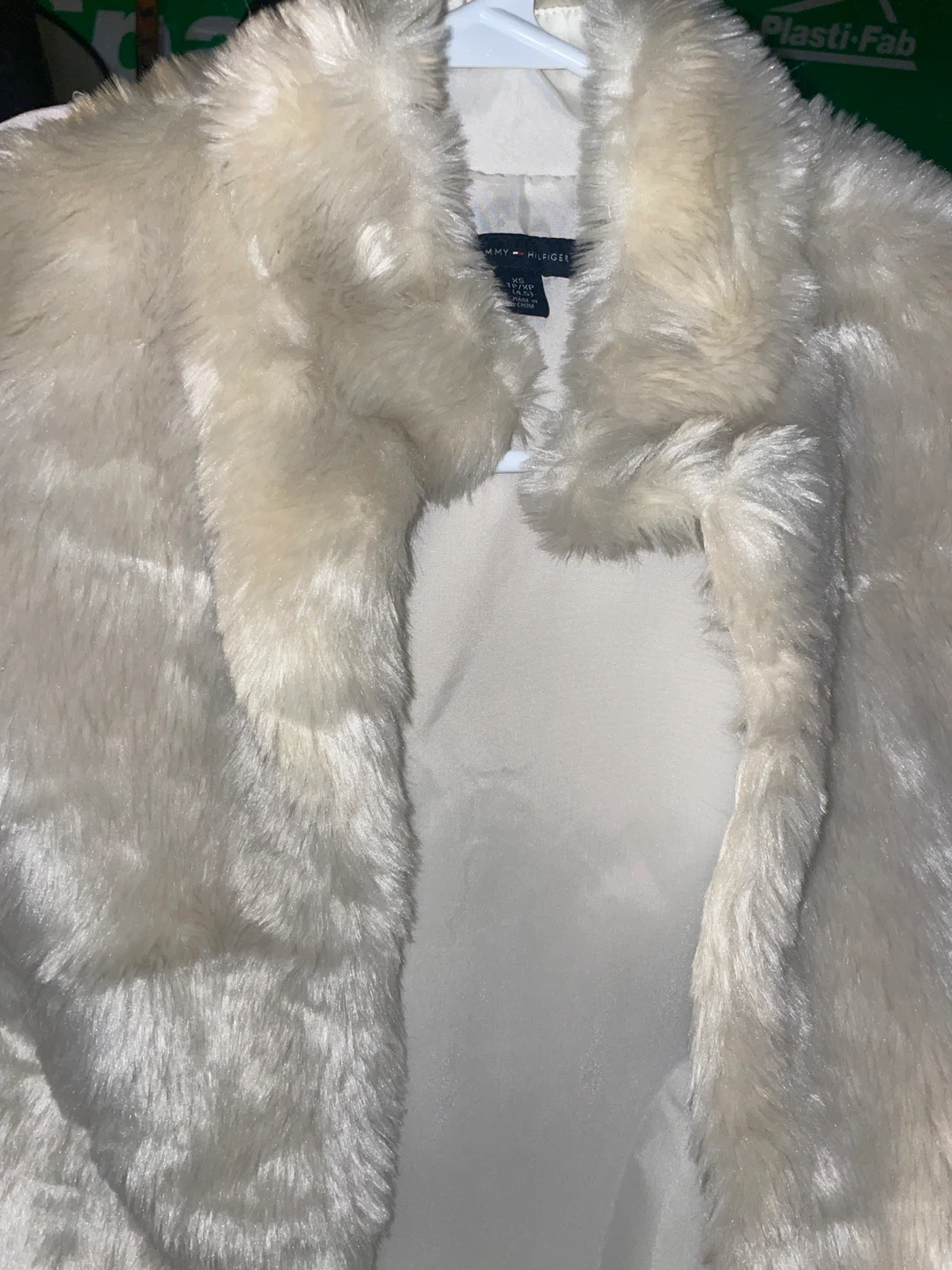Tommy Hilfiger Faux Fur Vest Cream XS/TP