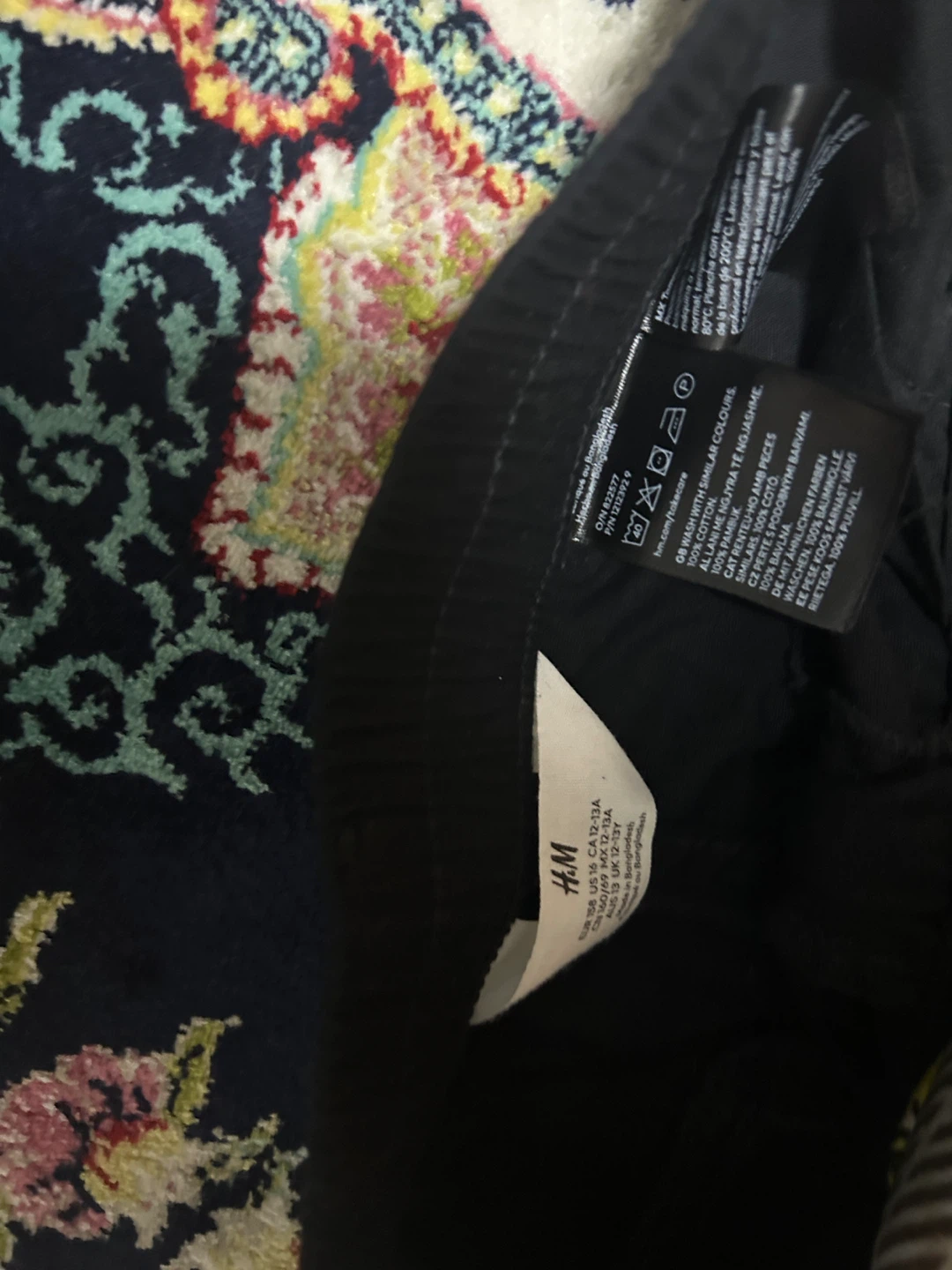 H&M Black Cargo Pants