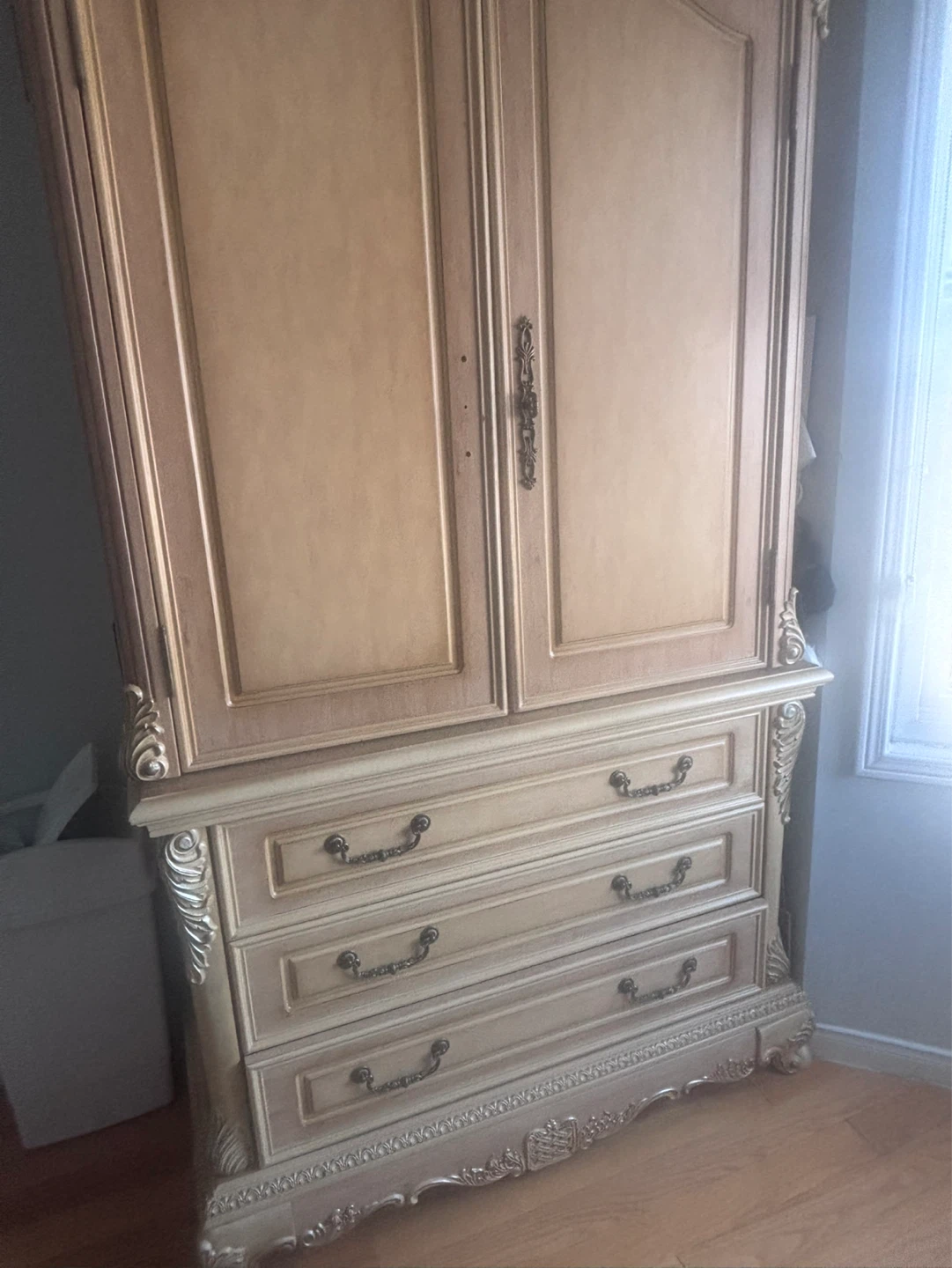MOVING SALE . Full Bedroom Set - Wardrobe & 2 Nightstand