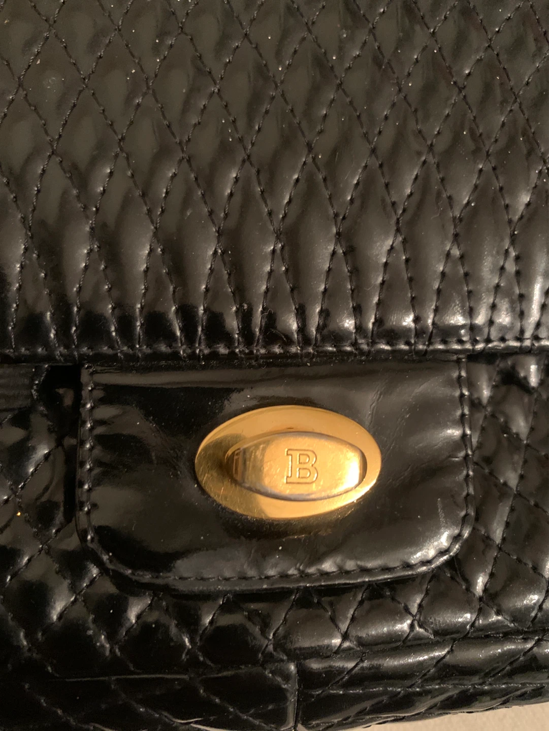 Italian Bally Black Quilted Leather Shoulder Bag - photo 3