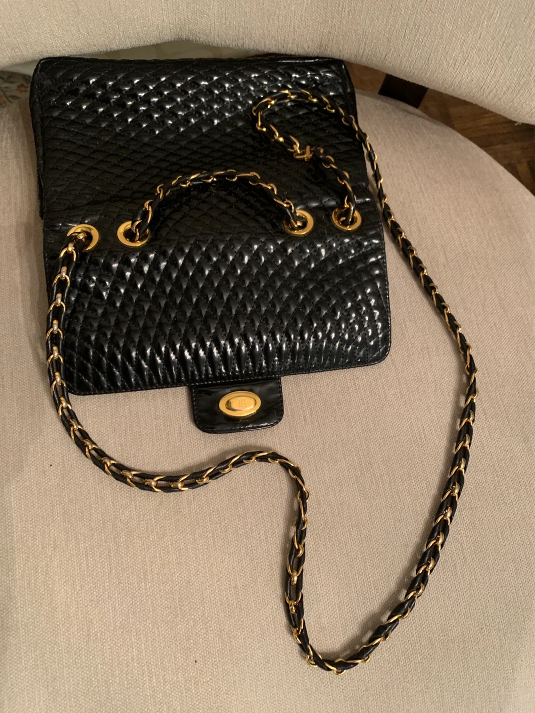 Italian Bally Black Quilted Leather Shoulder Bag - photo 4