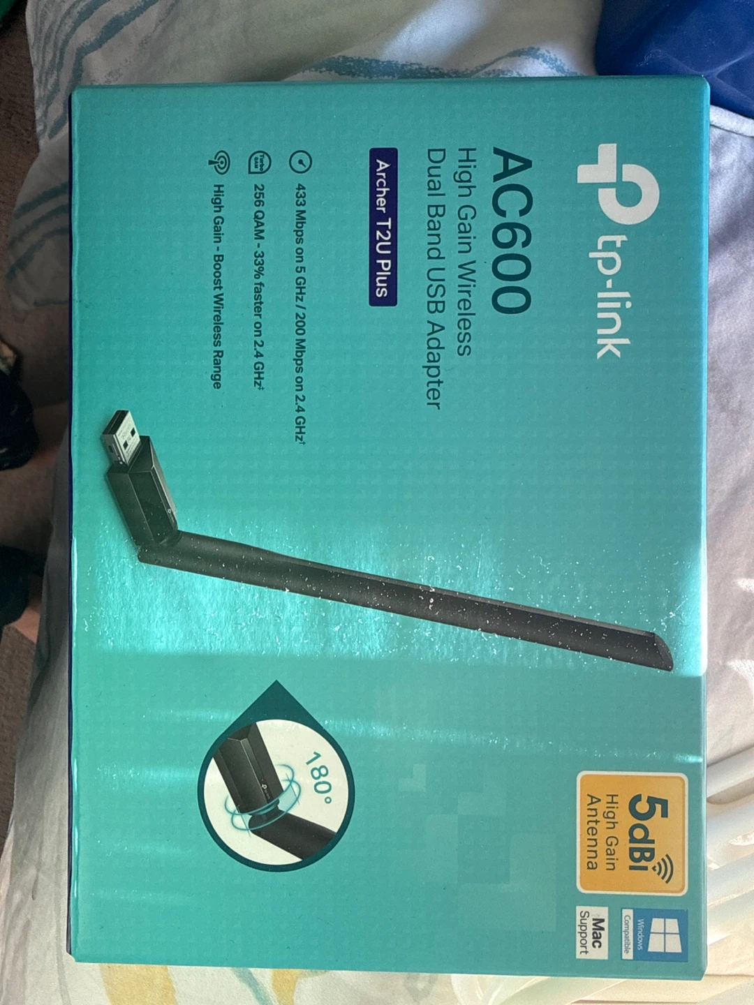 TP-Link AC600 Archer T2U Plus Dual Band USB Wireless Adapter
