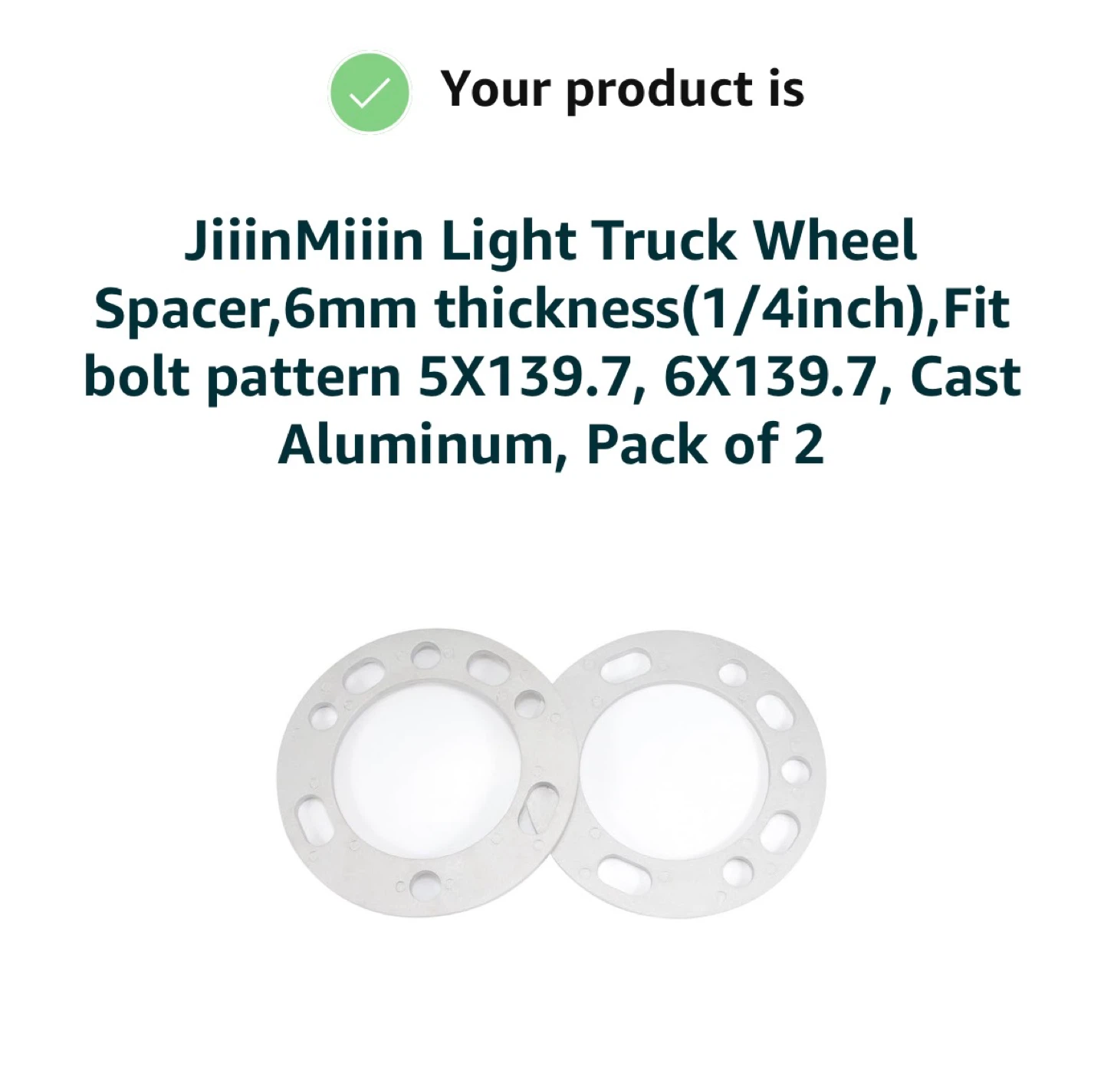 Light Truck Wheels Spacers 6mm - photo 3