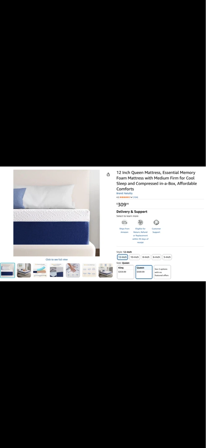12 Inch Queen Mattress - Essential Memory Foam - photo 5
