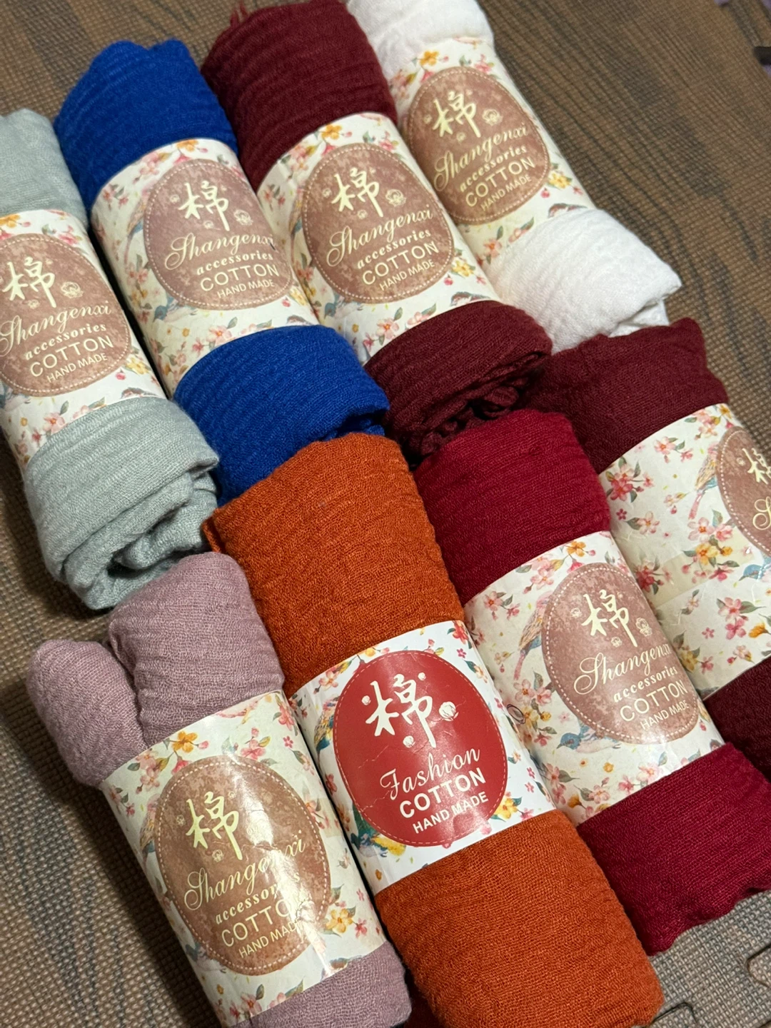 PART 1: Variety of Cotton Scarves - Mixed Colours - photo 2