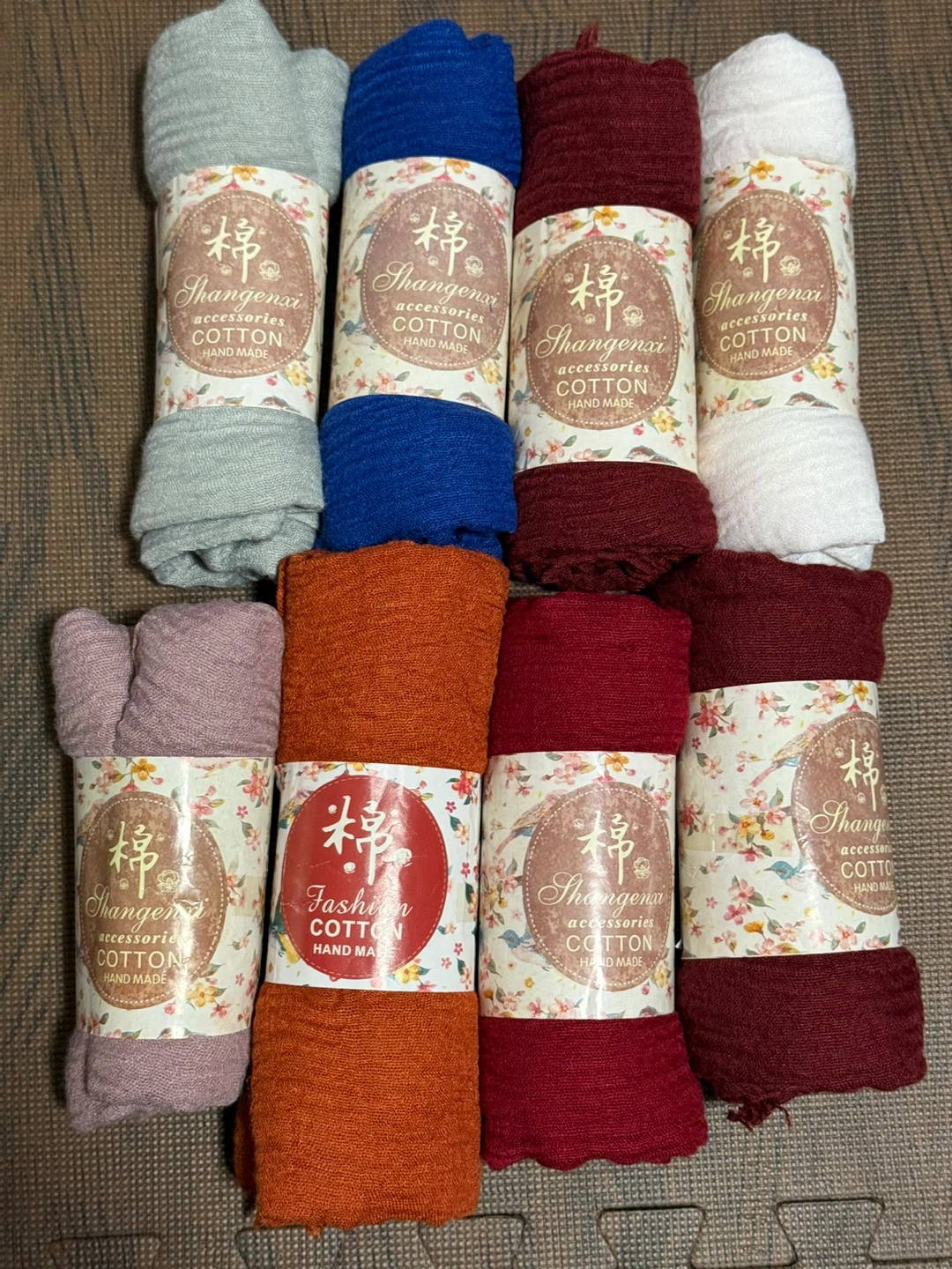 PART 1: Variety of Cotton Scarves - Mixed Colours