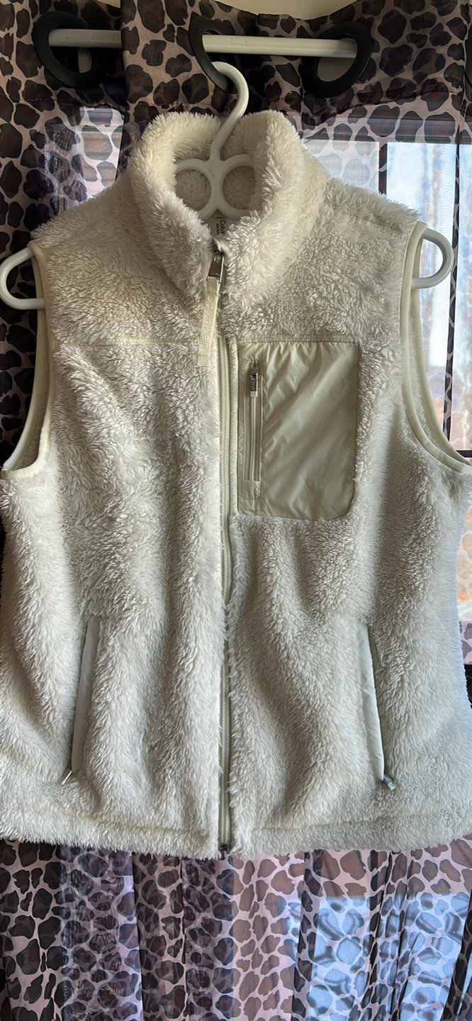 Calvin Klein Performance Fleece Vest - Cream - Size S/P - photo 2