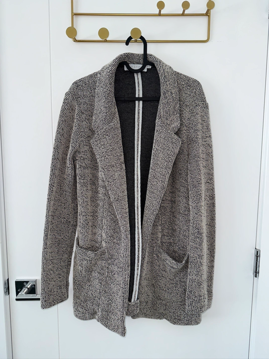 Astr the Label Tweed Knit Blazer