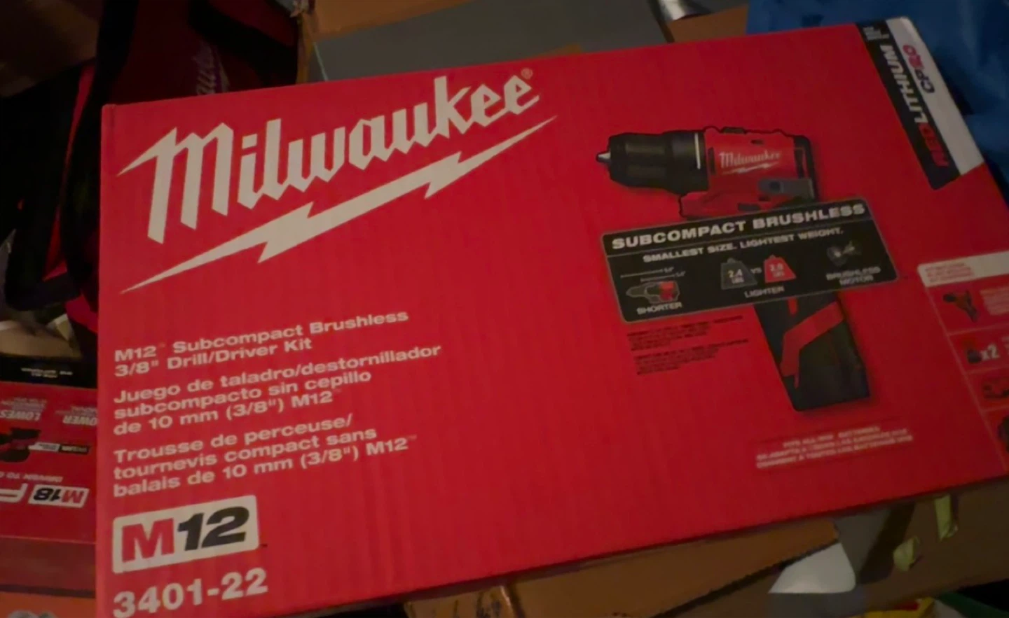 Milwaukee M12 Subcompact Brushless 3/8" Drill/Driver Kit