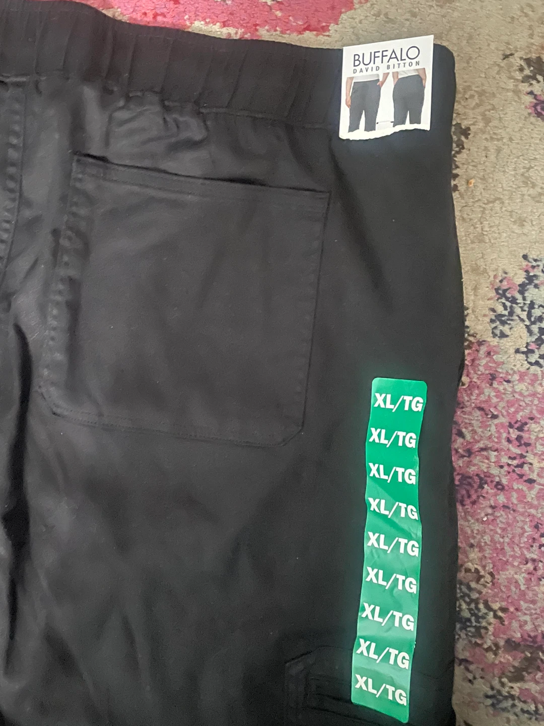 Buffalo David Bitton Black Cargo Pants - XL/TG - photo 3