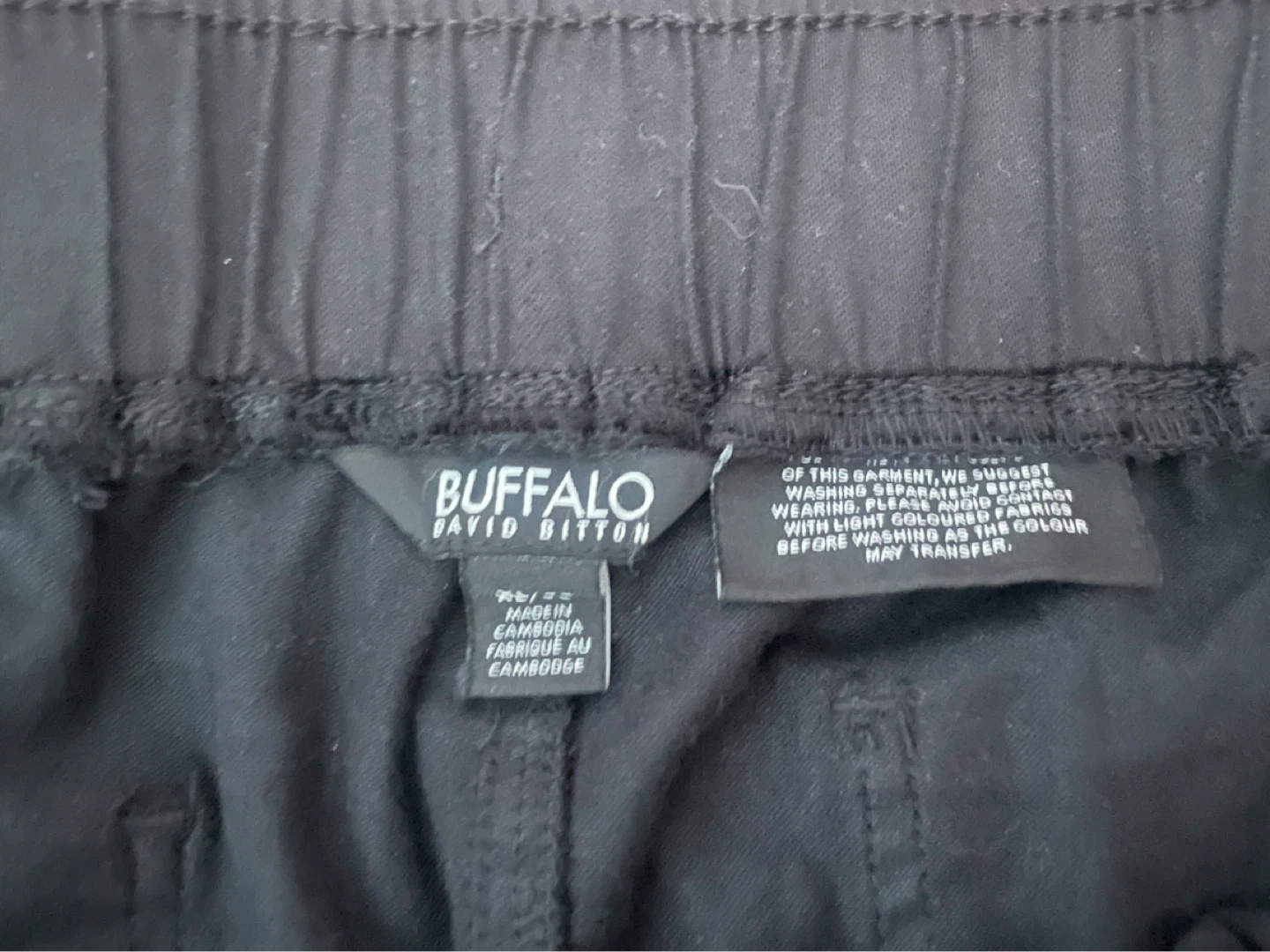 Buffalo David Bitton Black Cargo Pants - XL/TG - photo 4