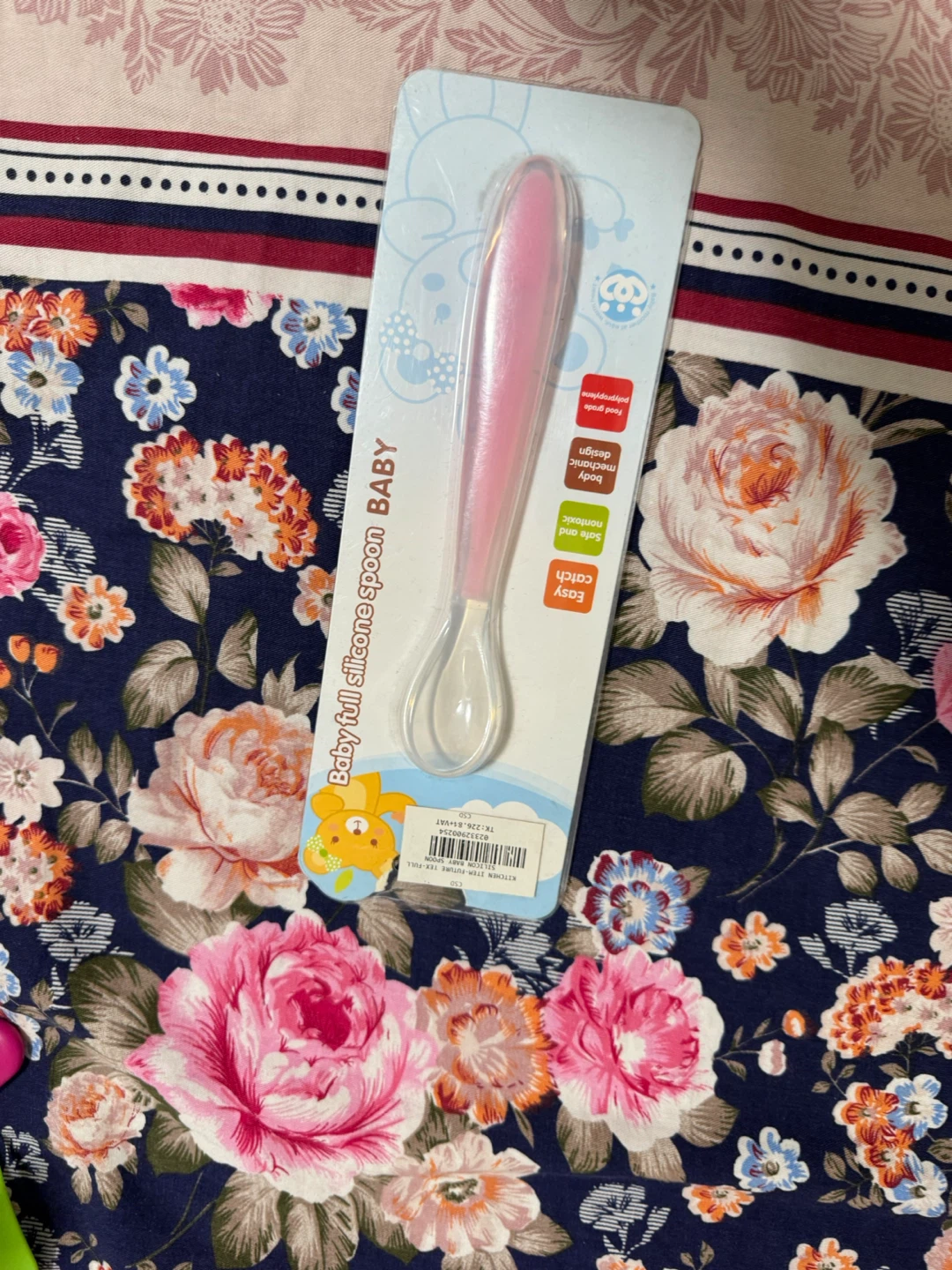Baby Full Silicone Spoon - Pink - photo 2