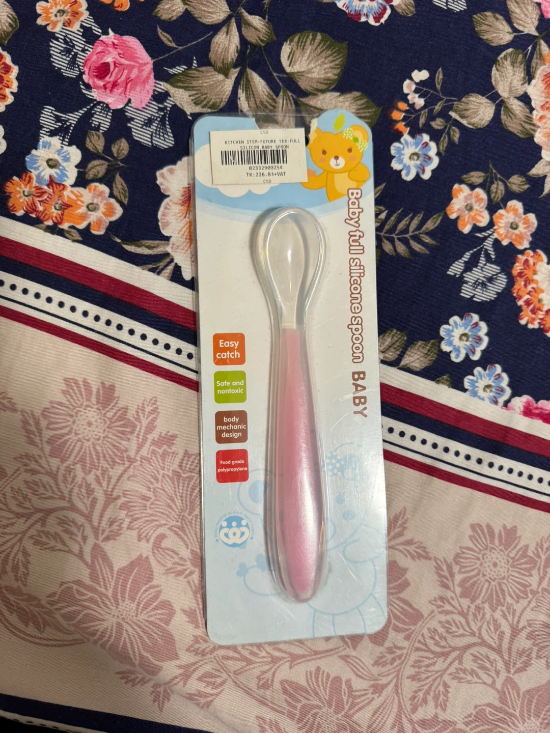 Baby Full Silicone Spoon - Pink