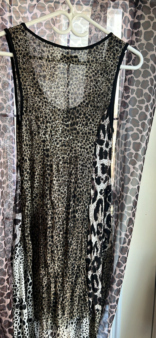 Papillon Sleeveless Animal Print Dress Size S