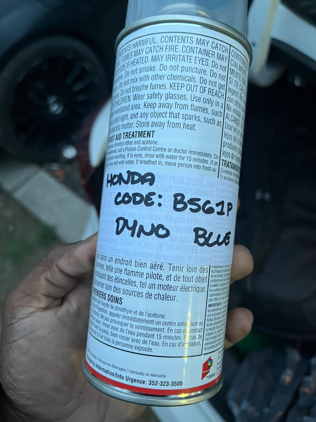 Spray Max 1K Filliclean 368 2072 "Dyno Blue" Touch-Up Paint - photo 2