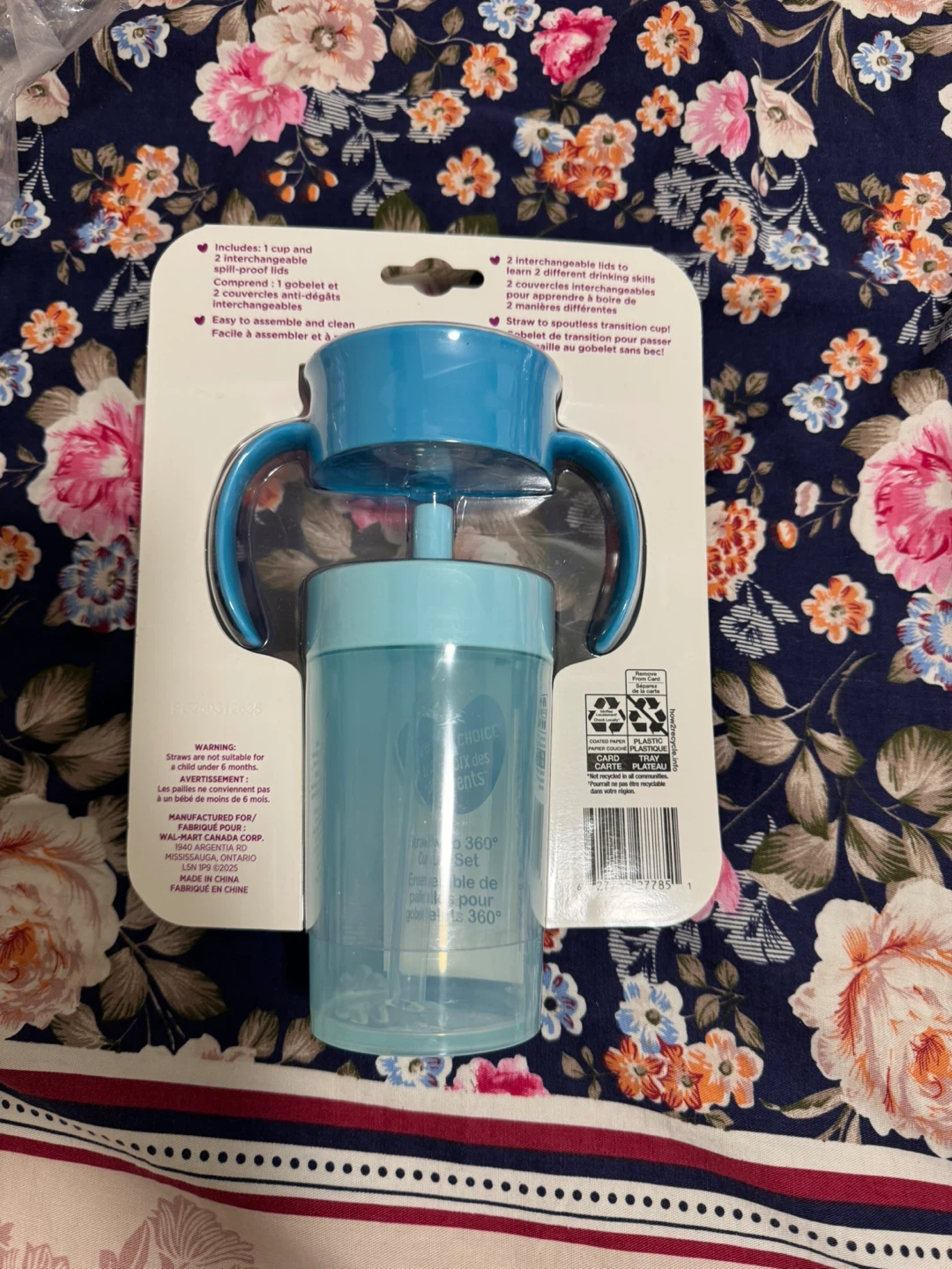 Parent's Choice Straw to 360 Cup Set Blue 300 mL - photo 2