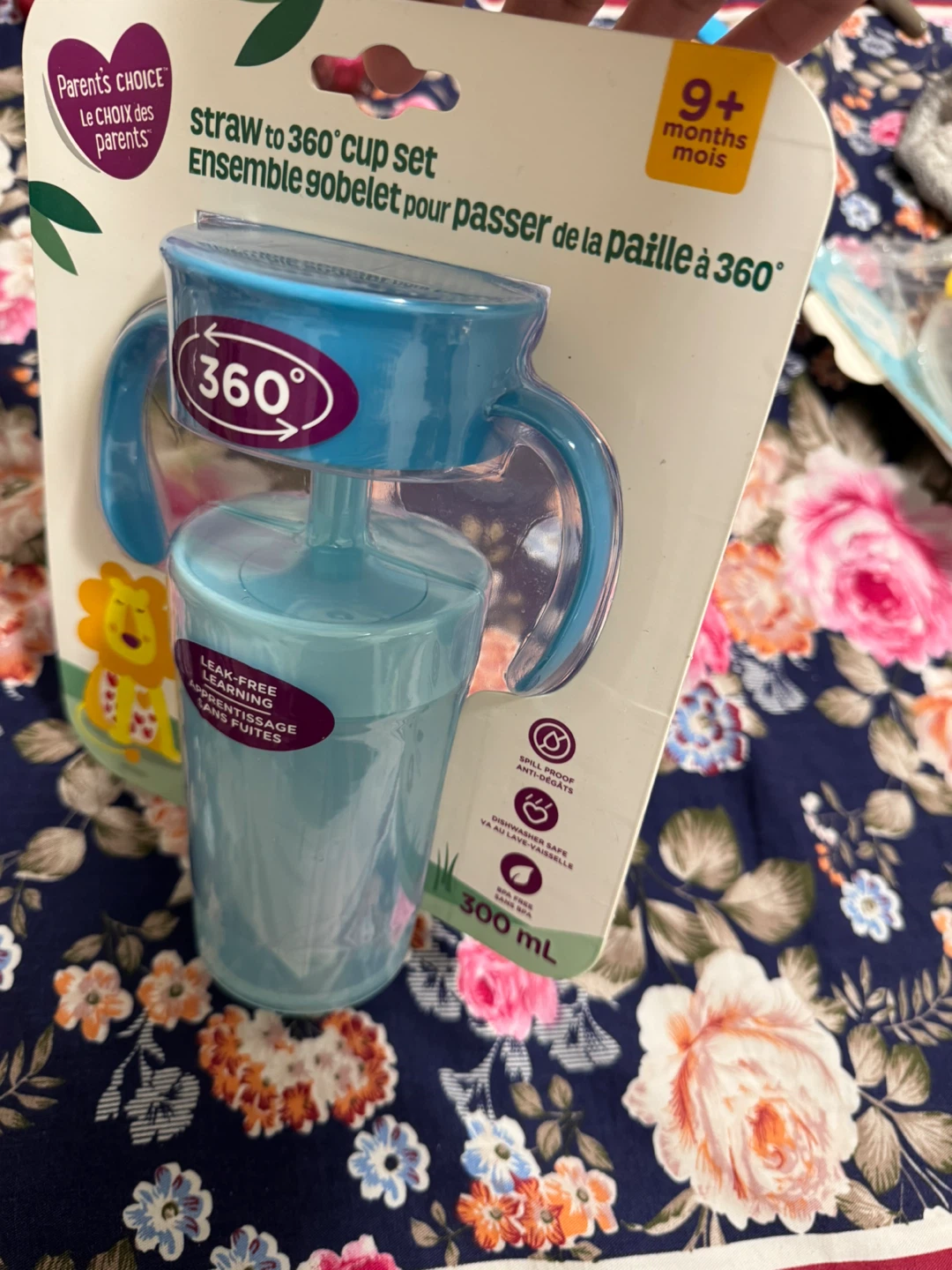 Parent's Choice Straw to 360 Cup Set Blue 300 mL - photo 4