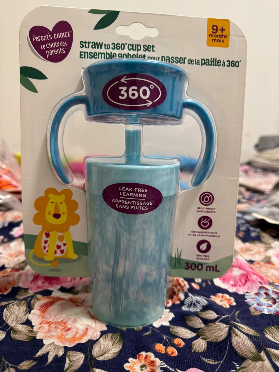 Parent's Choice Straw to 360 Cup Set Blue 300 mL - photo 3