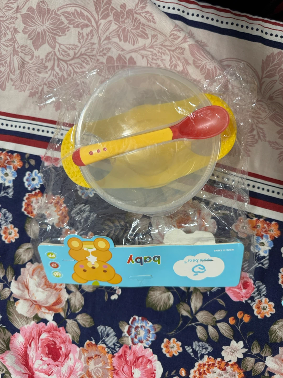 Apple Bear Baby Bowl and Spoon Set - photo 3