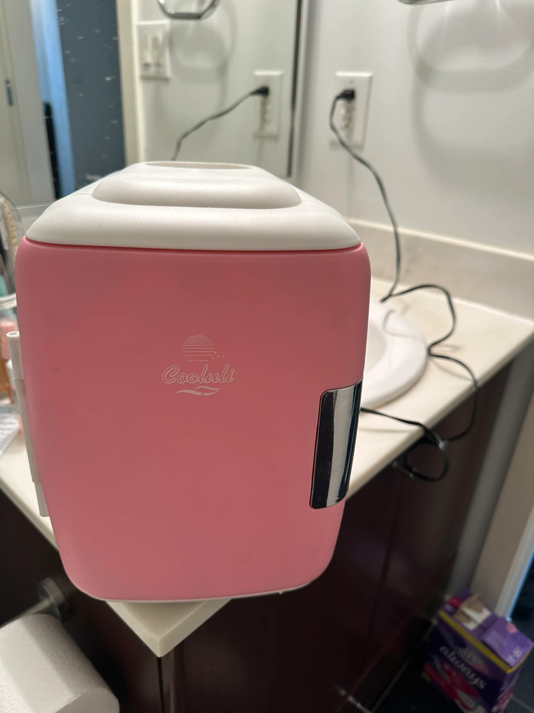 Cooluli Electric 4l Portable Cooler/Warmer MiniFridge, Pink - photo 3