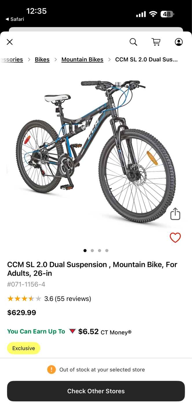 2 * CCM SL 2.0 Dual Suspension Mountain Bike, Blue, 26-in
