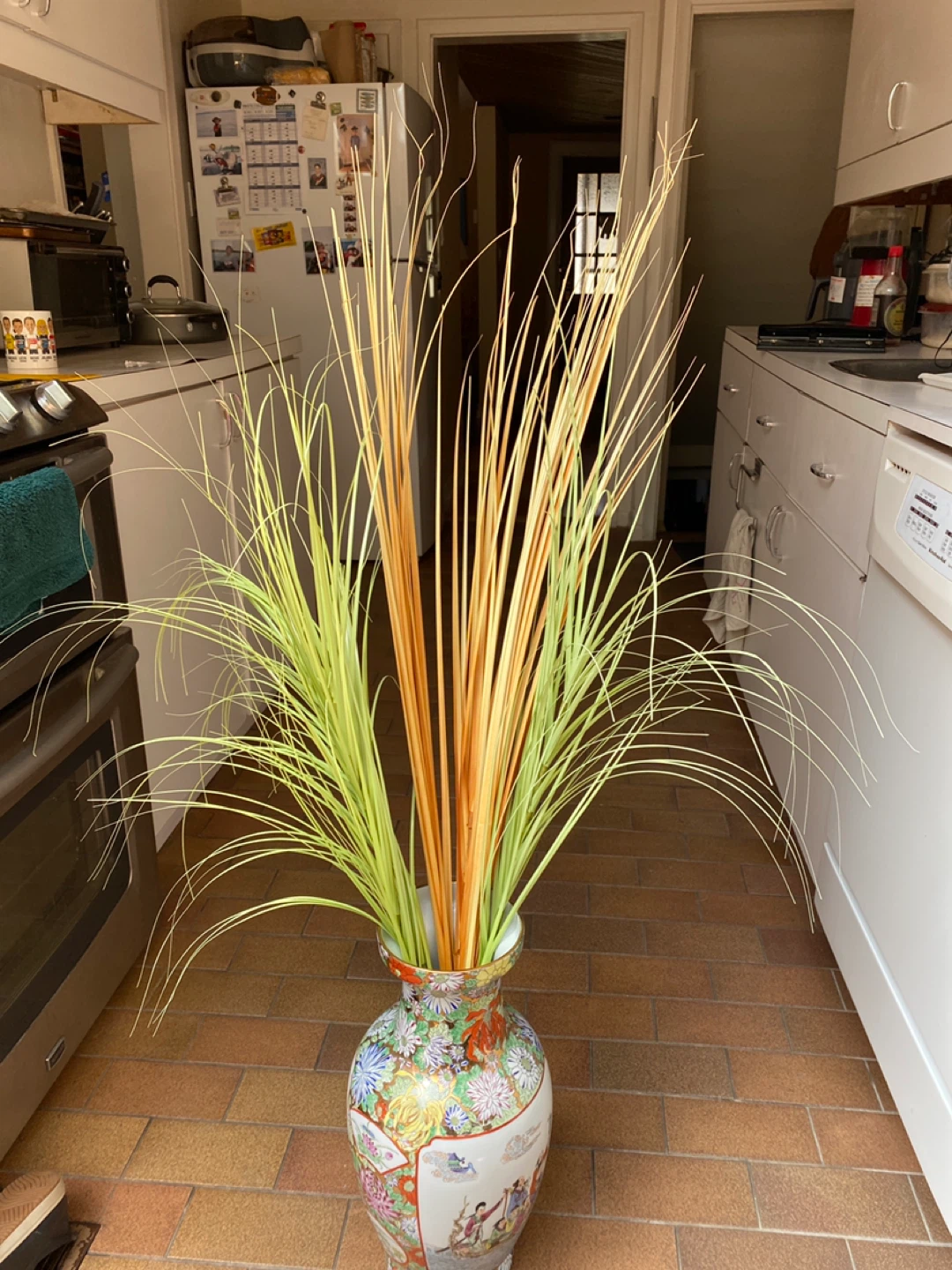 Dried Grass and greenery Arrangement